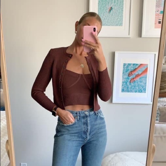 two piece set, perfect for fall 💕🍂 
- tank is a M, cardi is a L
- worn once - Picture 2 of 4